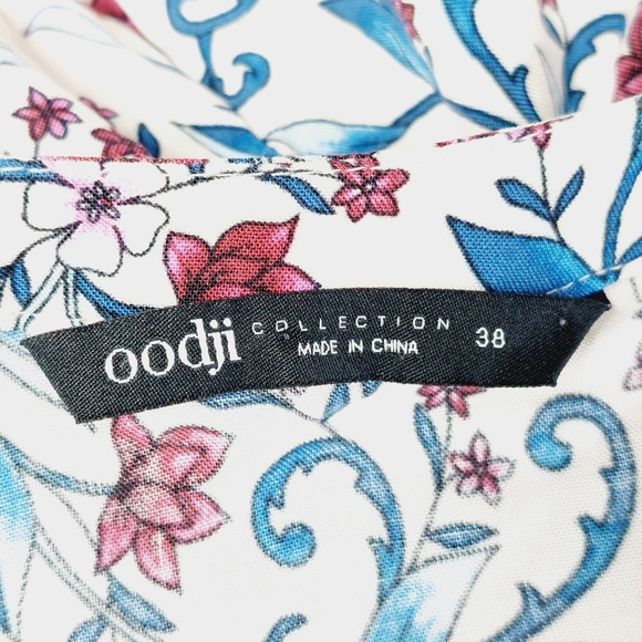 Oodji Collection Women's Belted Viscose In Flowing Fabric Dress P6204 - Picture 6 of 8